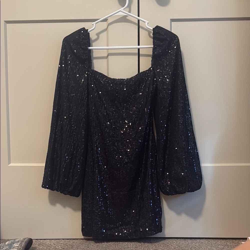 Dark Green Sequin Formal Dress